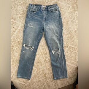 FLYING MONKEY Distressed Blue Women's Jeans